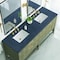 James Martin Vanities Emmeline 72in Double Vanity, Pebble Oak w/ 3 CM Charcoal Soapstone Top D100-V72-PBO-3CSP - alternate 4